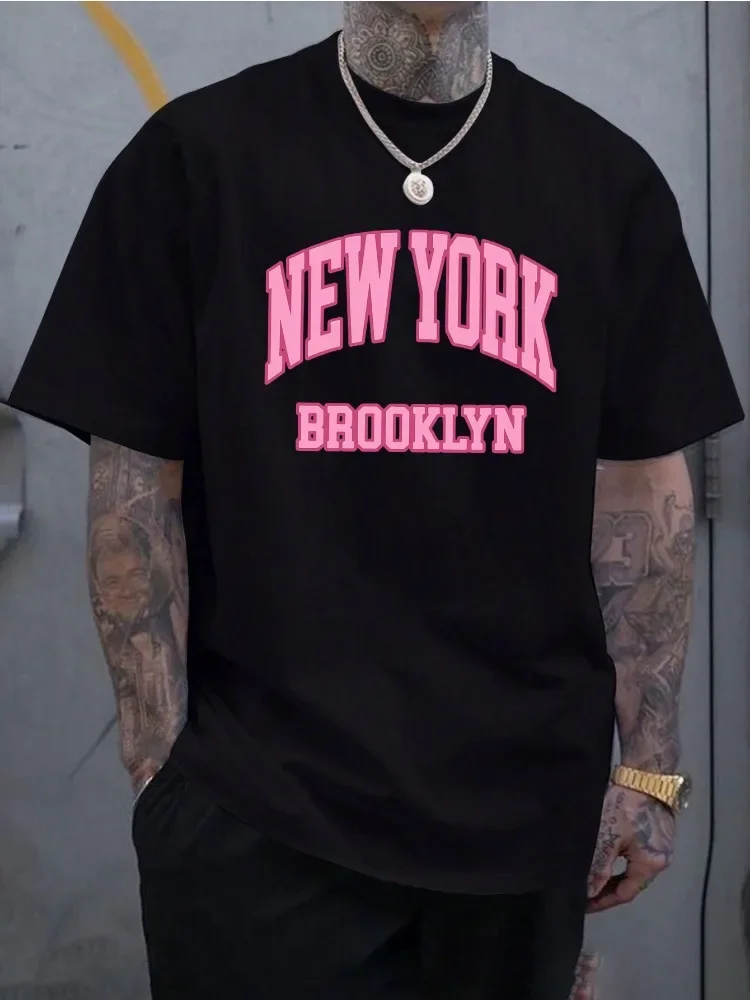 Street Fashion New York - Erkek Yazlık Pamuklu Kısa Kollu Tişört