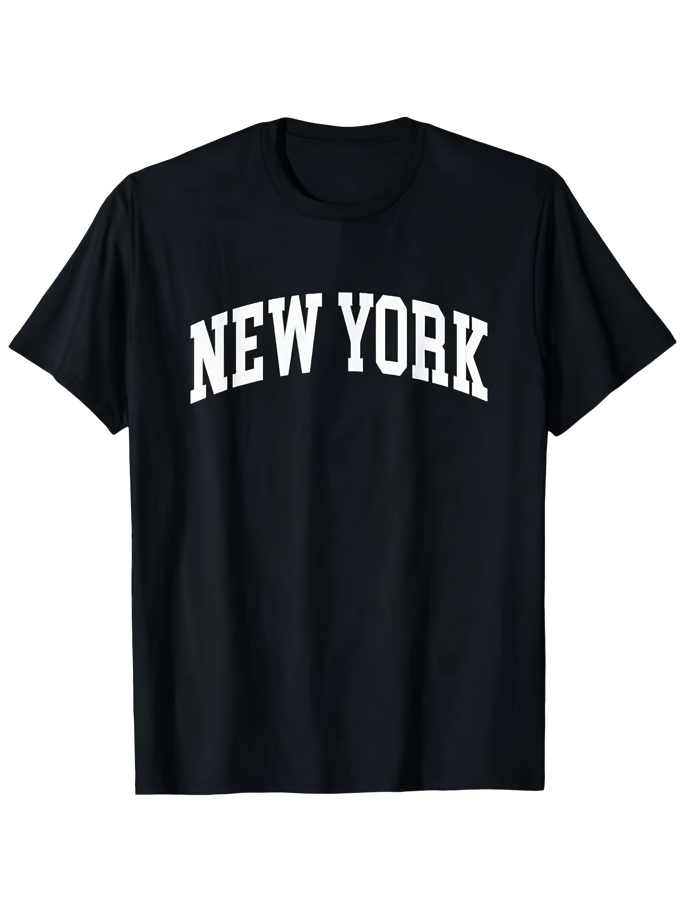 Street Style New York Fashion - İkonik NEW YORK desenli tişört, erkekler