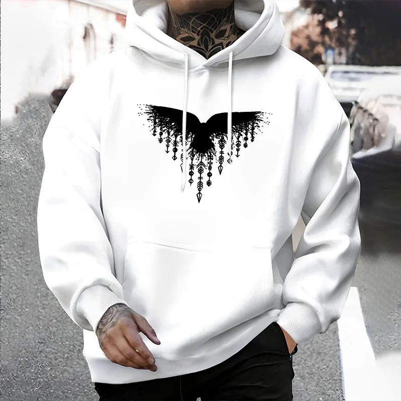 Urban Street Fashion Photography - 2026 Erkek Kapüşonlu Sweatshirt - Şehir