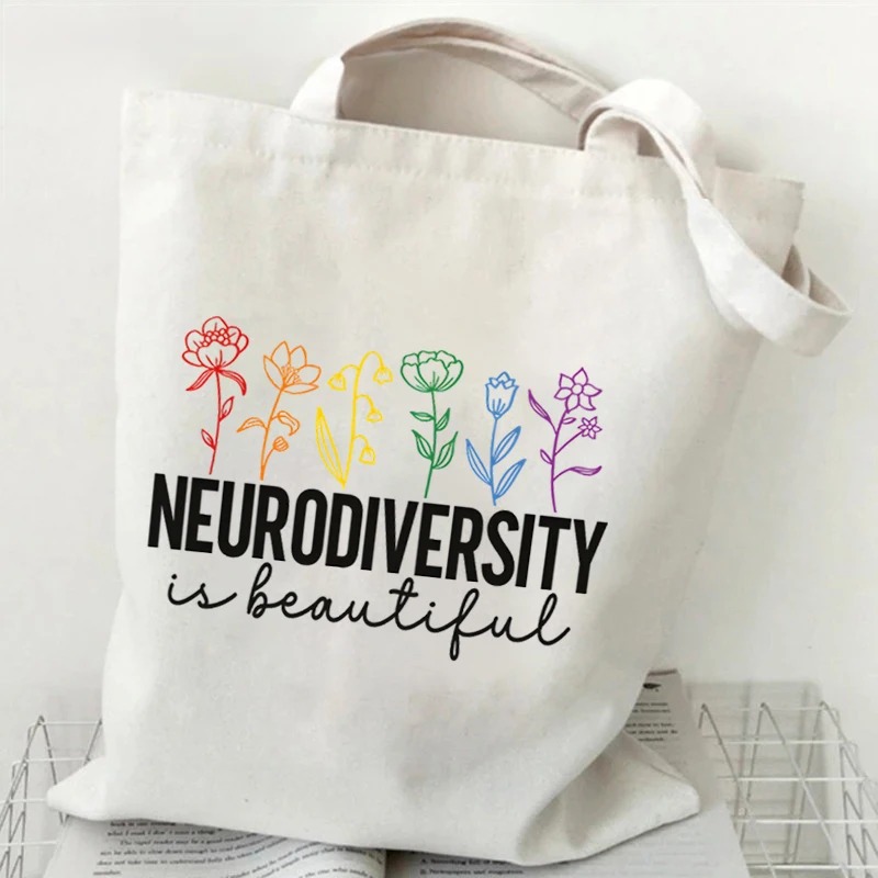 Tote Bag Canvas Print - Kadın Kanvas Alışveriş Çantası Rahat Büyük