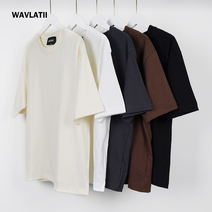 Street Fashion Jersey - WAVLATII Büyük Boy Beyaz Siyah T