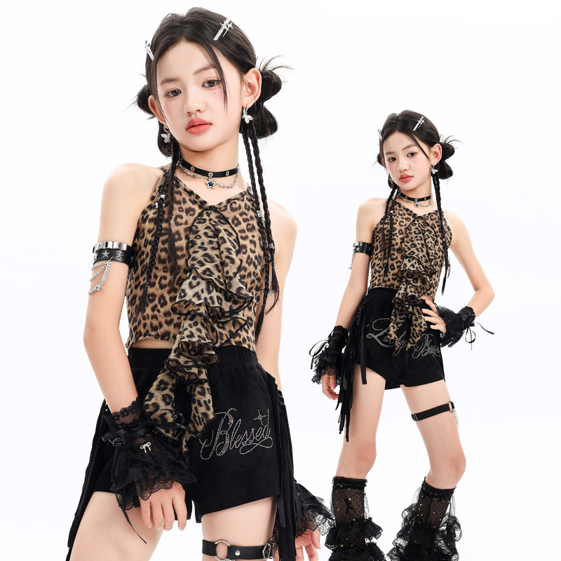 Street Fashion Outfit Girl - Moda Kızlar Caz Dans Kostümleri Grup
