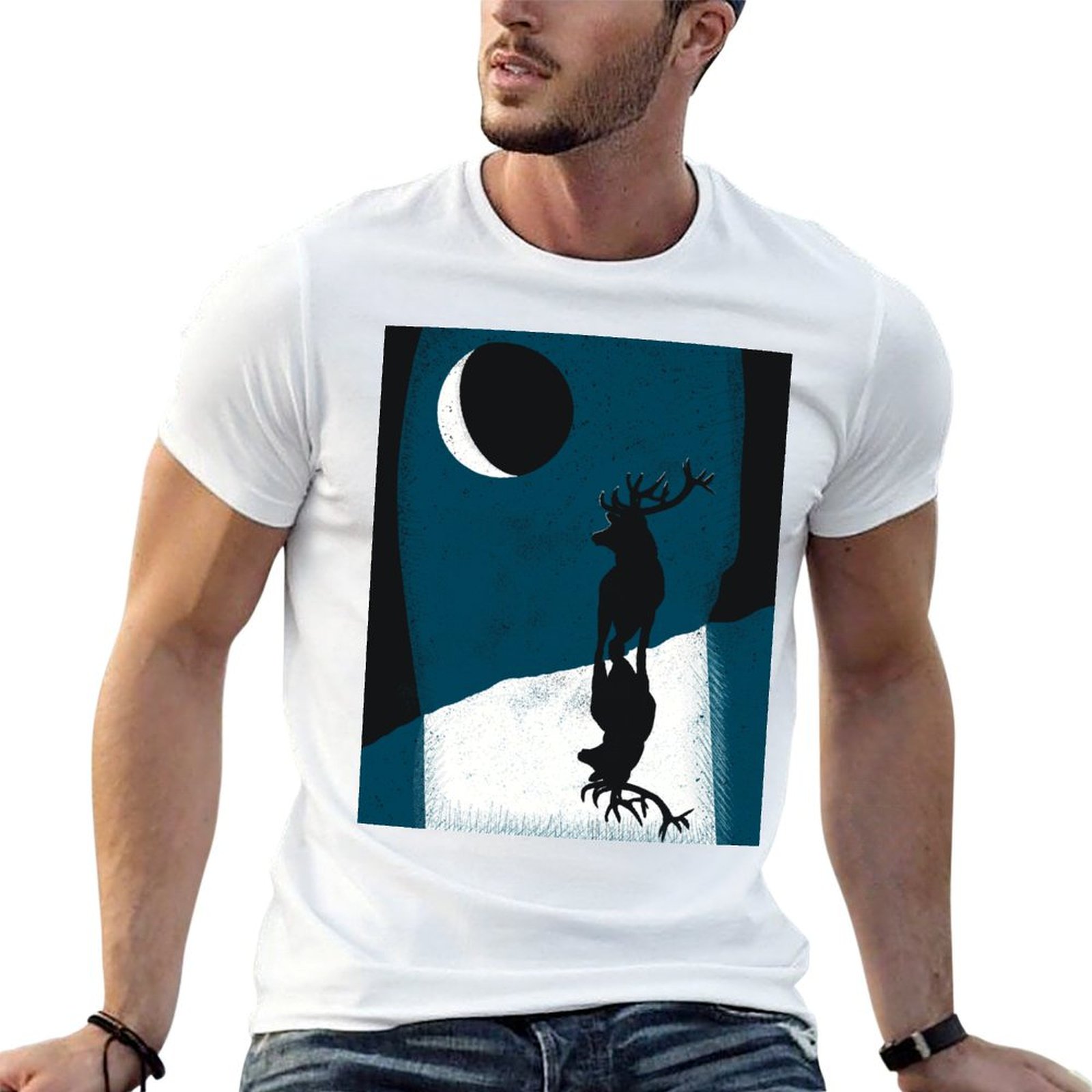Street Fashion Pose - Ayışığı pozlu tişört Sokak Modası Günlük