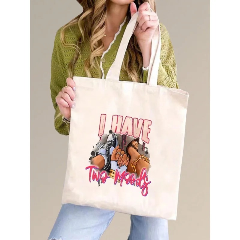 ROMWE Kawaii Yay Desen Kanvas  - Tote Bag Canvas Print incelemesi ve fiyatı