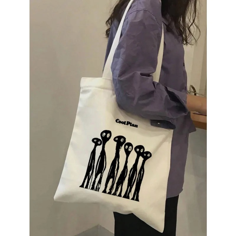ROMWE Kawaii Yay Desen Kanvas  - Tote Bag Canvas Print incelemesi ve fiyatı