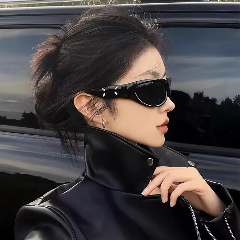 Y2K açık çift güneş gözlüğü UV - Street Fashion Photography incelemesi ve fiyatı