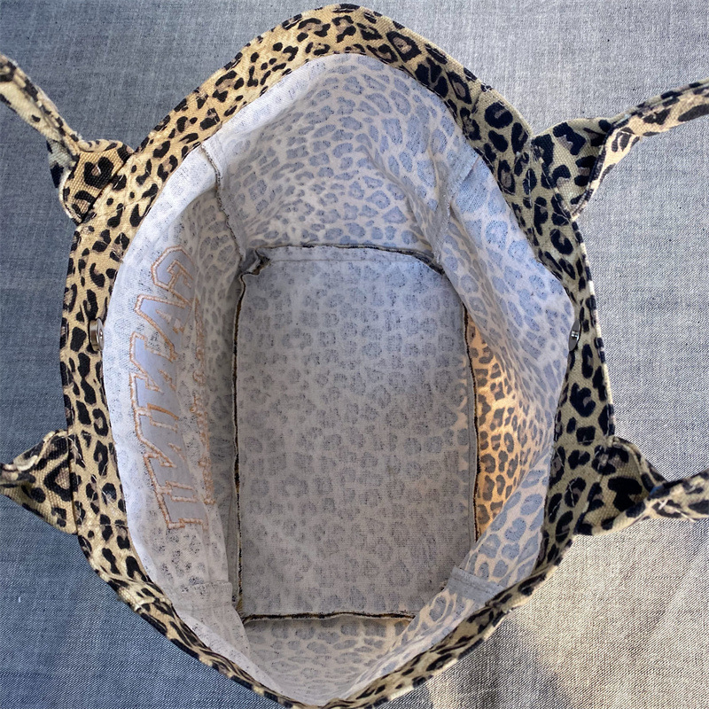 Unisex Leopar Baskı Nakış Kanv - Tote Bag Canvas Print incelemesi ve fiyatı