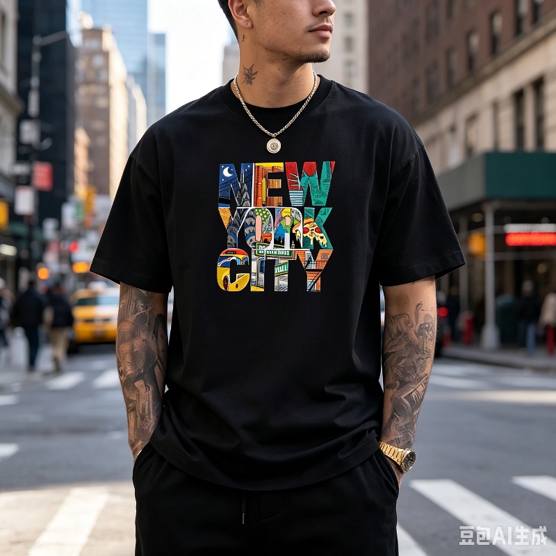 NEW YORK CITY Grafikli Erkek T - Street Style New York Fashion incelemesi ve fiyatı