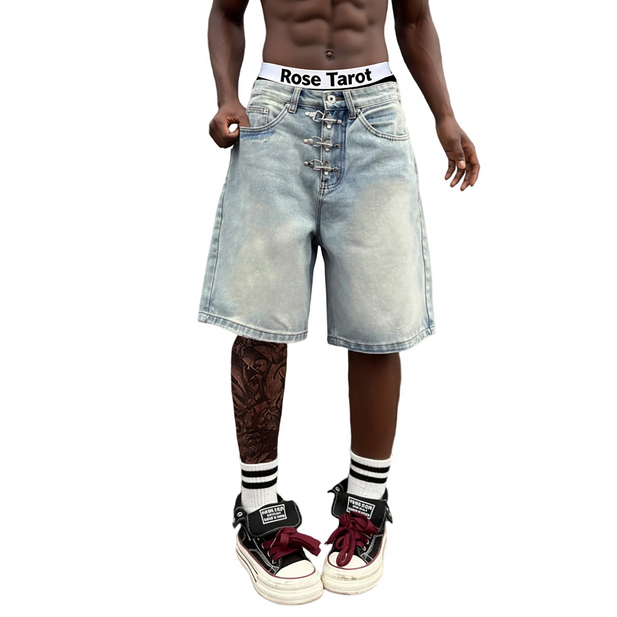 Metal Tokalı Kısa Bol Jean Erk - Street Fashion Baggy incelemesi ve fiyatı