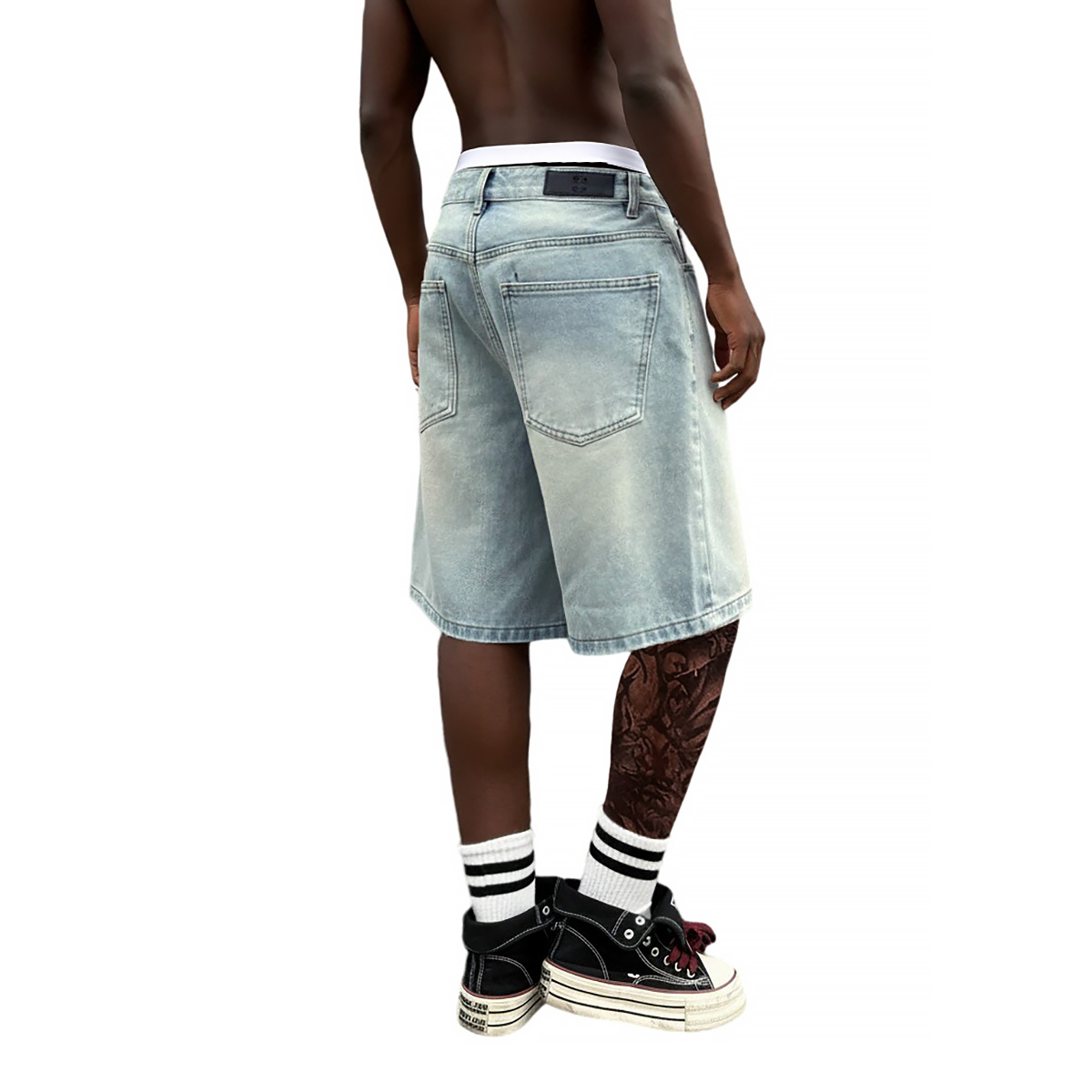 Metal Tokalı Kısa Bol Jean Erk - Street Fashion Baggy incelemesi ve fiyatı