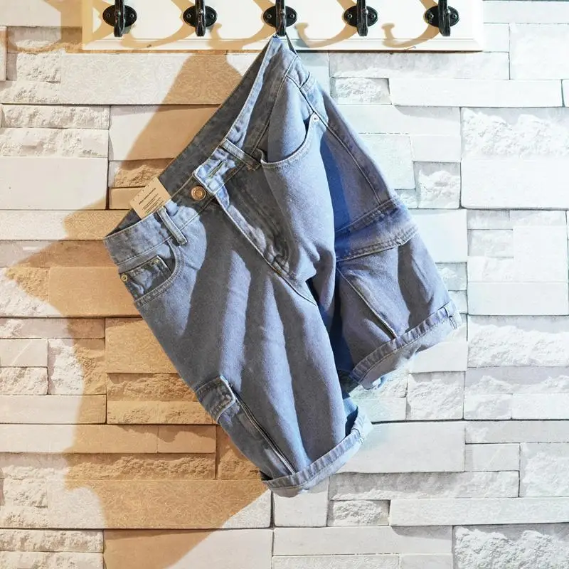 Gevşek Düz kısa kot pantolon E - Street Fashion Baggy incelemesi ve fiyatı