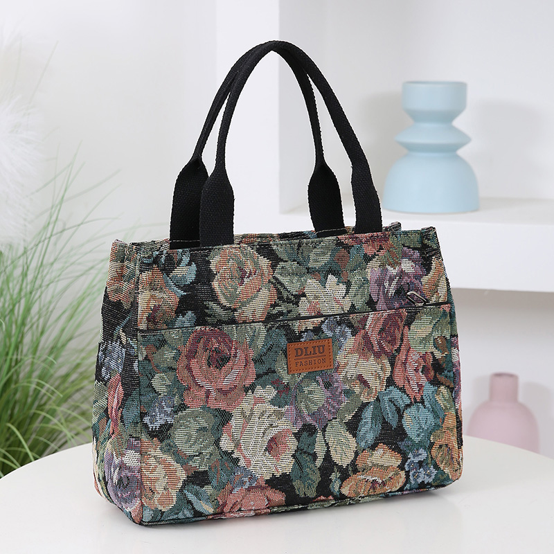 Çiçek desenli kadın çantası, a - Tote Bag Canvas Print incelemesi ve fiyatı
