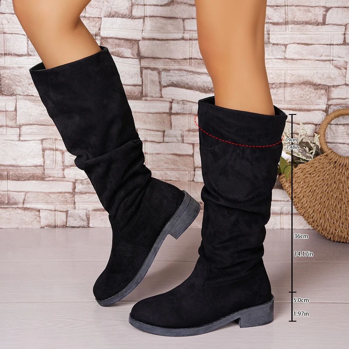 Pileli Kadın Botları Suni Süet - Street Fashion Winter incelemesi ve fiyatı