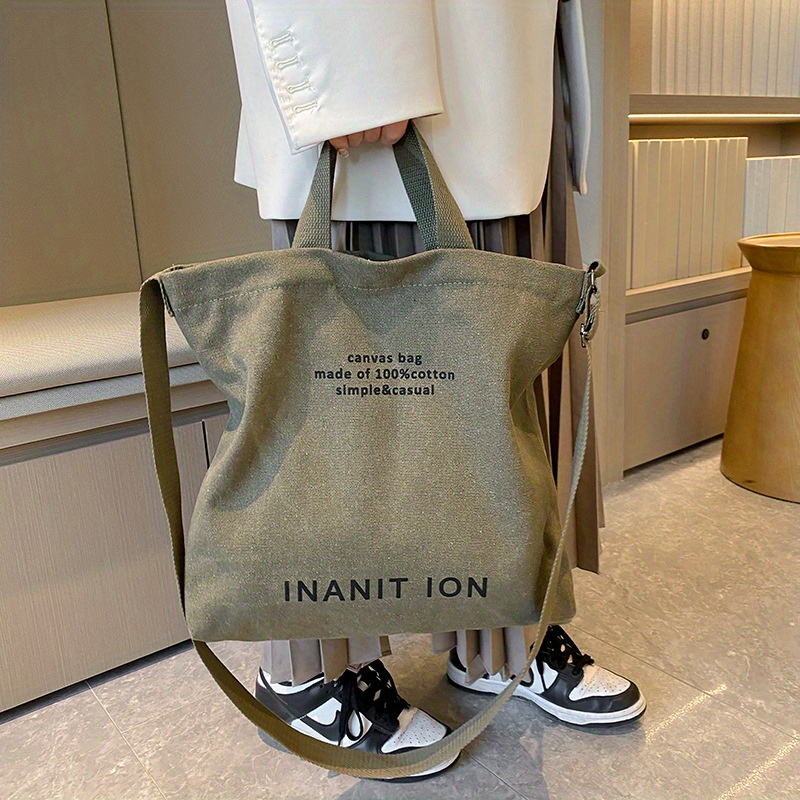 Harf Baskılı Şık Japon Kanvas  - Tote Bag Canvas Print incelemesi ve fiyatı