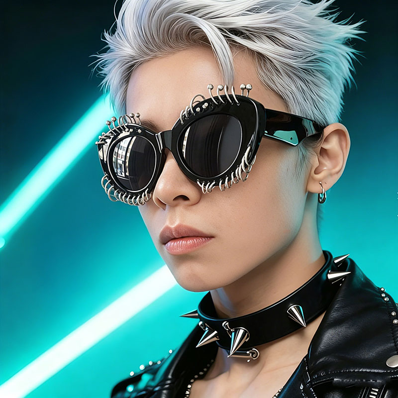 Gotik Tarz Punk Perçinli Güneş - Street Fashion Photography incelemesi ve fiyatı