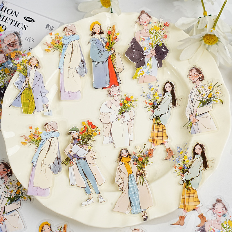 20 adet/paket Moda Kız Çocuk K - Street Fashion Outfit Girl incelemesi ve fiyatı