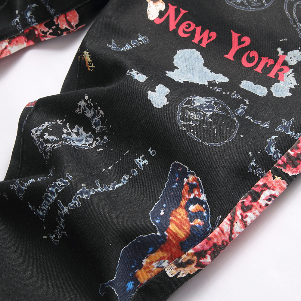 Erkekler Dijital Baskı Kot Mod - Street Fashion New York incelemesi ve fiyatı