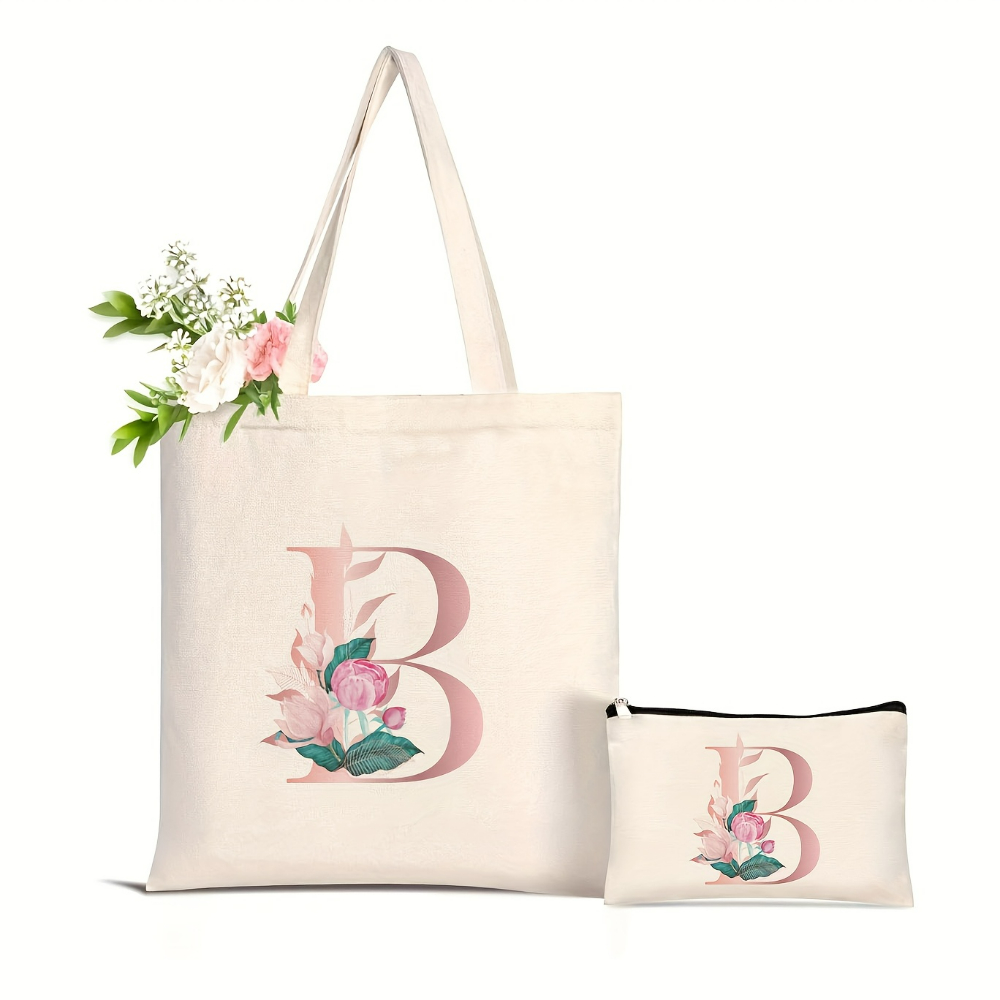 1 adet Çiçek Desenli Aşk Mektu - Tote Bag Canvas Print incelemesi ve fiyatı