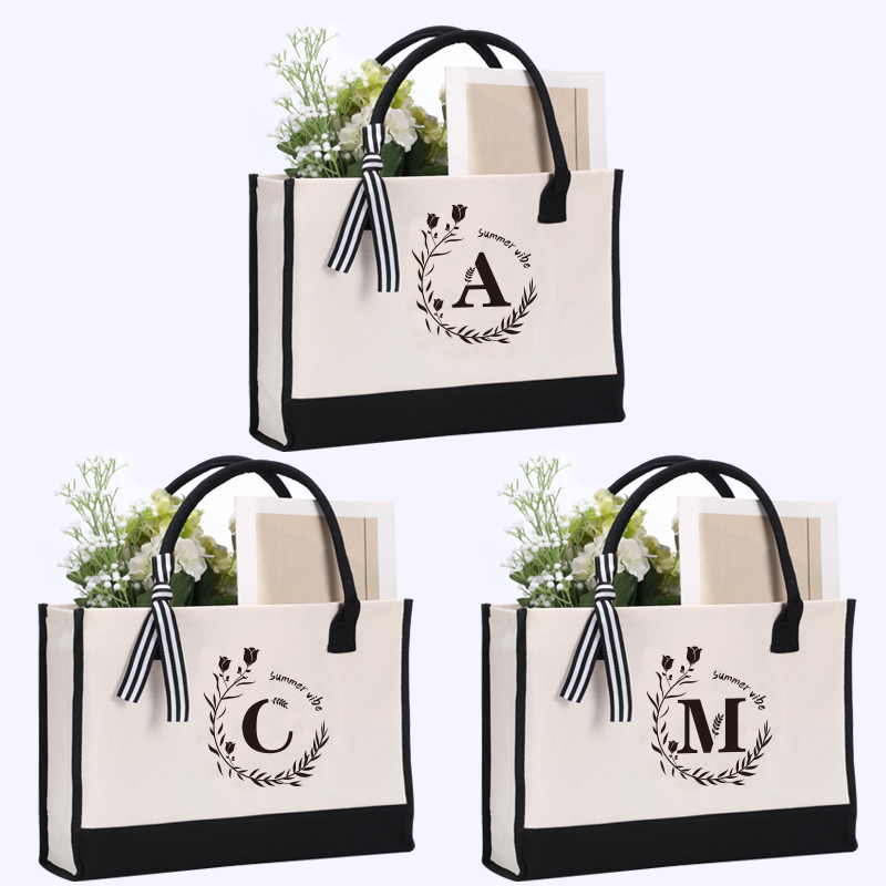 Deri harf baskılı tote çanta,  - Tote Bag Canvas Print incelemesi ve fiyatı