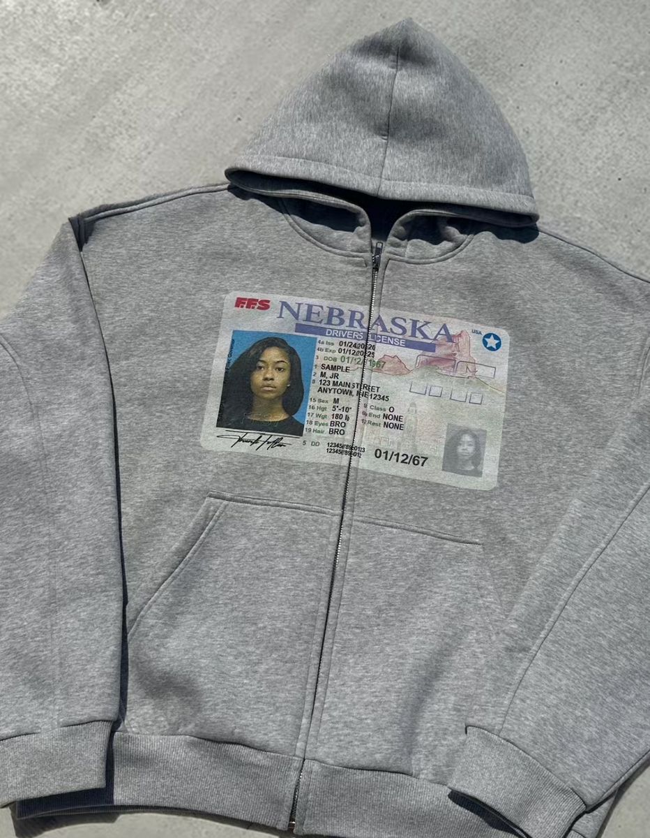 Y2K retro gri fermuarlı kapüşo - Street Fashion New York incelemesi ve fiyatı