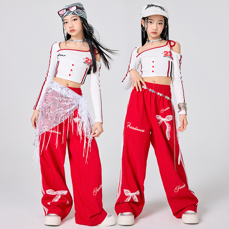 Kızlar Hip Hop Giysileri Beyaz - Street Fashion Outfit Girl incelemesi ve fiyatı