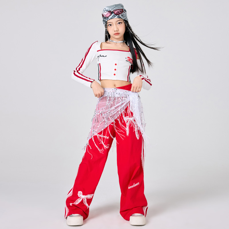 Kızlar Hip Hop Giysileri Beyaz - Street Fashion Outfit Girl incelemesi ve fiyatı