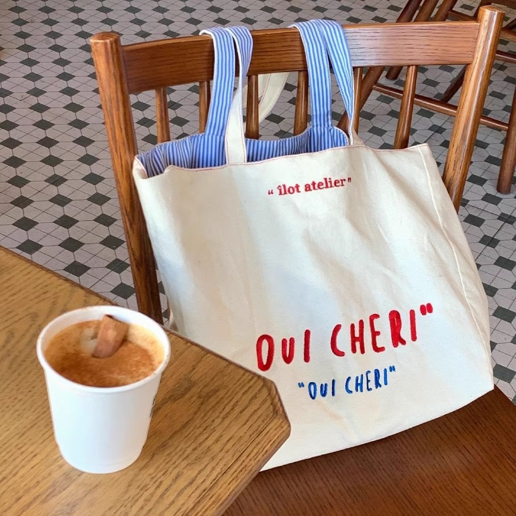 Çok Yönlü Çift Çizgili İşlemel - Tote Bag Canvas Print incelemesi ve fiyatı