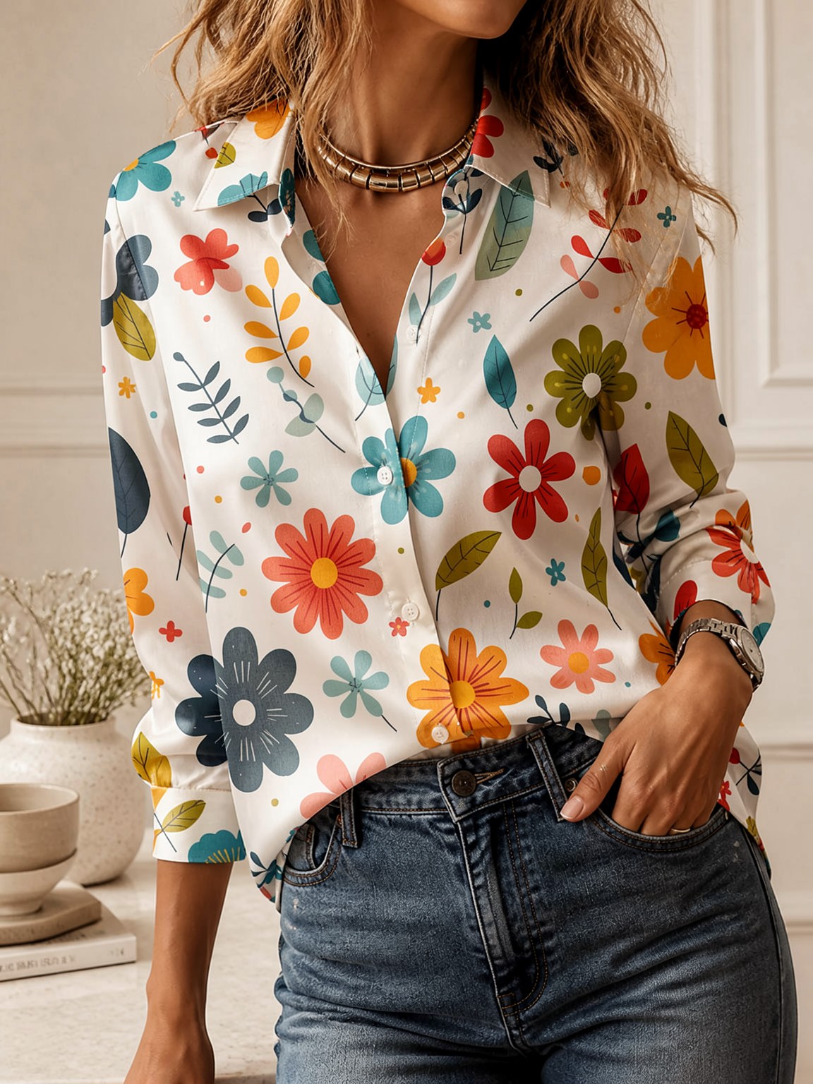 Çok Yönlü Günlük Yaka Gömlek,  - Street Fashion Lady incelemesi ve fiyatı