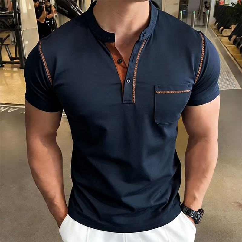 Yeni Yaz Erkek Henry Yaka Kısa - Street Summer Fashion incelemesi ve fiyatı